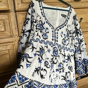 Embroidered Anthropologie dress